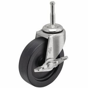 SHEPHERD CASTER PRE20302ZN-3EB Single-Wheel Grip-Neck Stem Caster, Swivel Caster With Brake, 13/16 Inch Wheel Width | CU2PYT 60FA15