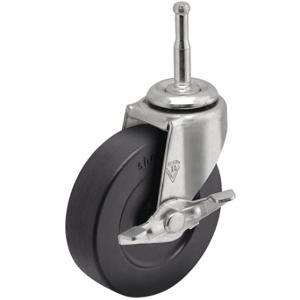 SHEPHERD CASTER PRE20302ZN-3RB Single-Wheel Grip-Neck Stem Caster, Swivel Caster With Brake, 13/16 Inch Wheel Width | CU2PYP 60FA17