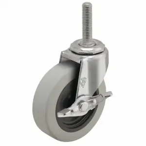 SHEPHERD CASTER PRE20507ZN-TPRB NSF-Listed Sanitary Threaded Stem Caster, 2 Inch Wheel Dia, 80 lbs | CU2QME 60FA29