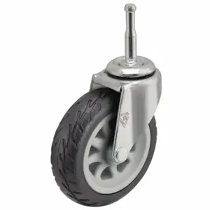 SHEPHERD CASTER PRE30302ZN-NOM Single-Wheel Grip-Neck Stem Caster, Swivel Caster, 13/16 Inch Wheel Width, Plain, Steel | CU2PYY 60FA74