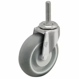 SHEPHERD CASTER PRE30634ZN-MNT NSF-Listed Sanitary Threaded Stem Caster, 3 Inch Wheel Dia, 120 lbs, Swivel Caster | CU2QJN 60FA84