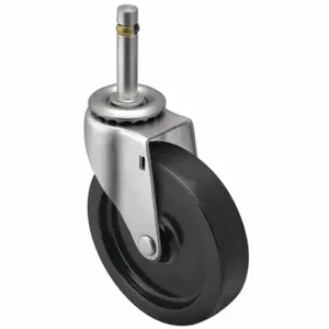 SHEPHERD CASTER PRE50273ZN-3E NSF-Listed Sanitary Friction-Ring Stem Caster, 5 Inch Wheel Dia, 150 lbs, Polyolefin | CU2QLZ 60FC21