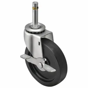 SHEPHERD CASTER PRE40273ZN-3EB Sanitary Plate Caster, 4 Inch Dia, Swivel Caster With Brake | CU2PXW 60FC06