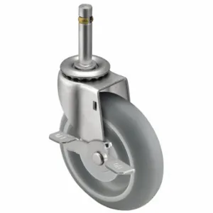 SHEPHERD CASTER PRE50273ZN-MNTB NSF-Listed Sanitary Friction-Ring Stem Caster, 5 Inch Wheel Dia, 160 lbs | CU2QMB 60FC26