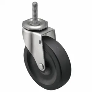 SHEPHERD CASTER PRE40748ZN-3R Sanitary Plate Caster, 4 Inch Dia, Swivel Caster | CU2PXR 60FC15