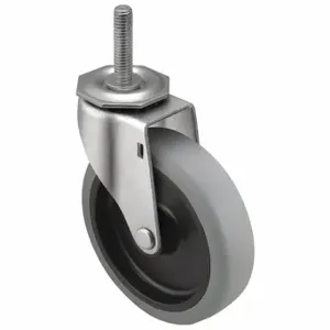 SHEPHERD CASTER PRE40748ZN-TPU Sanitary Plate Caster, 4 Inch Dia, Swivel Caster, Swivel | CU2PYC 60FC19