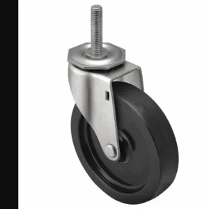 SHEPHERD CASTER PRE50748ZN-3E NSF-Listed Sanitary Threaded Stem Caster, 5 Inch Wheel Dia, 150 lbs, Swivel Caster | CU2QKD 60FC29