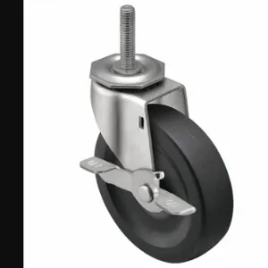 SHEPHERD CASTER PRE50748ZN-3RB NSF-Listed Sanitary Threaded Stem Caster, 5 Inch Wheel Dia, 130 lbs | CU2QNB 60FC32