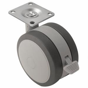 SHEPHERD CASTER PSF100120GR-B Swivel Plate Caster, 3 7/8 Inch Dia, 4 5/8 Inch Height | CU2QGY 60EY89