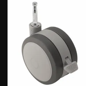 SHEPHERD CASTER PSF60302GR-B Stem Caster, Swivel Caster With Brake, Pla Inch, Non-Marking | CU2QFC 60FC58