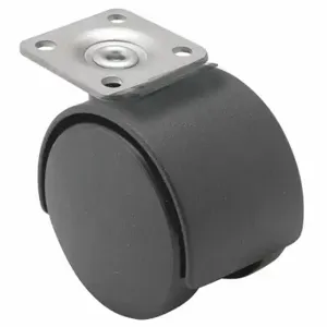 SHEPHERD CASTER PTW50101BK Plate Caster, 2 Inch Dia, 2 5/8 Inch Height, Swivel Caster | CU2QBL 60EZ25