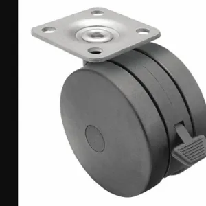 SHEPHERD CASTER PUT125120BK-B Swivel Plate Caster, 4 7/8 Inch Dia, 5 5/8 Inch Height | CU2QHD 60EZ32