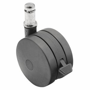 SHEPHERD CASTER PUT75223BK-B Friction-Ring Stem Caster, 3 Inch Wheel Dia, 165 lb, 3 1/4 Inch Mounting Height | CU2PUW 60FD17