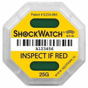 SHOCKWATCH SWRFID-25G Rfid Impact Tag, 25, 1 11/16 Zoll Etikettenbreite, 1 11/16 Zoll Etikettenhöhe, Englisch | CU2QRZ 61HL52