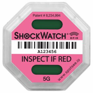 SHOCKWATCH SWRFID-5G Rfid Impact Tag, 5, 1 11/16 Zoll Etikettenbreite, 1 11/16 Zoll Etikettenhöhe, Englisch | CU2QTB 61HL55