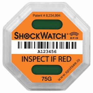 SHOCKWATCH SWRFID-75G Rfid Impact Tag, 75, 1 11/16 Zoll Etikettenbreite, 1 11/16 Zoll Etikettenhöhe, Englisch | CU2QTD 61HL49