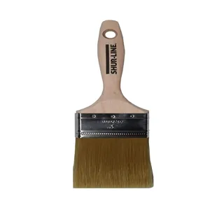 SHUR-LINE 2002032 Flat Paint Brush, Beaver Brush, 4 Inch Length | CH4PED