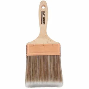 SHUR-LINE 70001FV40 Flat Paint Brush, 4 Inch Length | CH4PDR