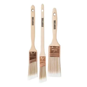 SHUR-LINE 70001M3PCA Flat Paint Brush, 3 Pcs Set | CH4PDY