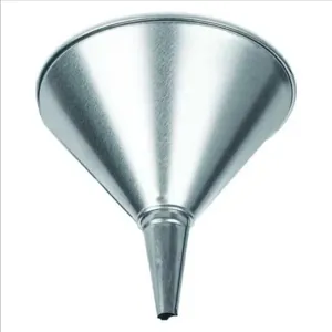 FUNNEL KING 94473 Fluted Funnel, With Screen, 8 Inch Center Spout, 2 Quart, Galvanized | CG9AGW