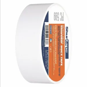 SHURTAPE PC 009 WHI-48mm x 55m-24 rls/cs Duct Tape, 2 13/16 Inch x 60 yd., Black, Continuous Roll | CN2RGK PC 600 / 24K266