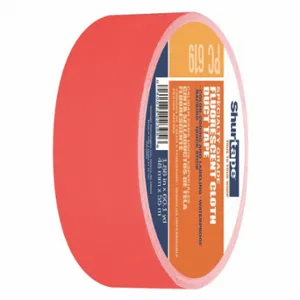 SHURTAPE PC 619 FLO-48mm x 55m-24 rls/cs Duct Tape, 1 7/8 Inch X 60 Yd, Fluorescent Orange, Continuous Roll | CU2QWT 53XM32