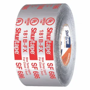 SHURTAPE SF 686 Foil Tape, UL-Printed, Shurtape ShurMASTIC SF 686, 3 Inch x 33 3/8 yd, 17 mil Thick | CU2QWX 49JR22