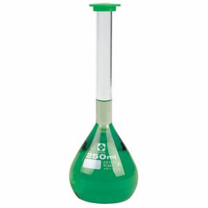 SIBATA 2303A-500 Volumetric Flask, 500 mL Labware Capacity - Metric, Borosilicate Glass, 500mL, Blue | CU2QZU 55EZ70