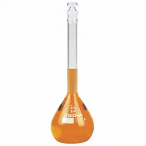 SIBATA 2306A-10 Volumetric Flask, 10 mL Labware Capacity - Metric, Borosilicate Glass, 10mL | CU2QZC 55EZ75