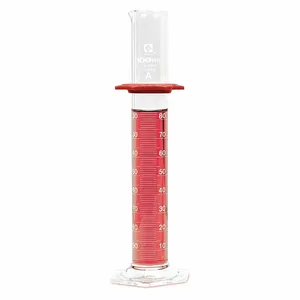 SIBATA 2351A-50 Graduated Cylinder, 50 mL Labware Capacity Metric, 0.5 mL Graduation Subdivisions, A | CU2QYK 55EZ53