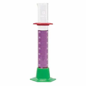 SIBATA 2355-50 Graduated Cylinder, 50 mL Labware Capacity Metric, 1 mL Graduation Subdivisions, 6 PK | CU2QYM 55EZ61