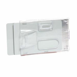 SICURIX BAU 67530 RFID-blockierender Ausweishalter, horizontal/vertikal, transparent, blanko, Kunststoff | CU2RBB 54HP52
