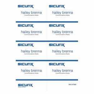 SICURIX BAU 67660 Replacement Badge Inserts, Id Badge Holders, Micro Perforated Letter Size Sheets, 280 PK | CU2RDJ 54HR10