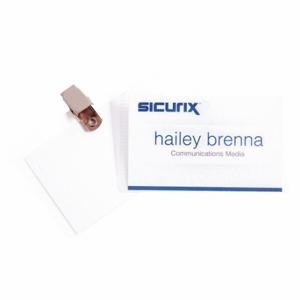 SICURIX BAU 67672 ID Badge Holder Kit, Inkjet/Laser Printers, Clip, 50 PK | CU2RBE 54HR04