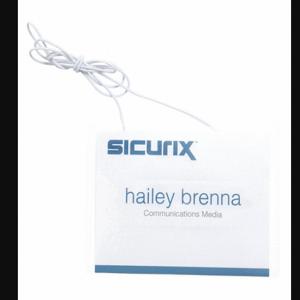 SICURIX BAU 67678 Ausweishalter-Set, Tintenstrahl-/Laserdrucker, Aufhängeschnur, 50 Stück | CU2RAK 54HR06