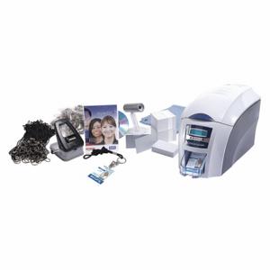 SICURIX SRX 3633-9001EDUK1 ID Card Printer, Complete Access ID Kit, USB, White | CU2RCY 54JD92
