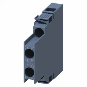 SIEMENS 3RH29211DA02 Auxiliary Contact, Auxiliary Contact, 10 A, 3RT2/3RH2/S00-S3 Frame Contactors, Side | CN9GGU 499J74