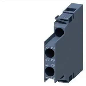 SIEMENS 3RH29211DA20 Auxiliary Contact, Auxiliary Contact, 10 A, 3RT2/3RH2/S00-S3 Frame Contactors, Side | CN9GGV 499J75