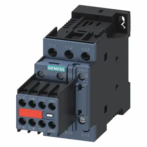 SIEMENS 3RT20241FB443MA0 Power Contactor, 24 V DC Coil Volts, 12 A Full Load Amps-Inductive, 2No/2Nc | CU2TLP 56JW65