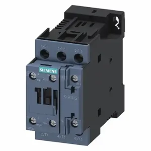 SIEMENS 3RT20241NB30 Power Contactor, 21 To 28 V AC/Dc Coil Volts, 12 A Full Load Amps-Inductive, 1No/1Nc | CU2TJR 56JW67