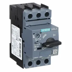 SIEMENS 3RV20111EA10 Manual Motor Starter, Rotary Knob, No Enclosure, 2.8 To 4, 2.8 To 4A, 3 Poles, 600 Vac | CU2UZM 13L141