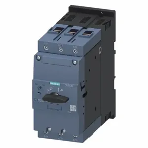 SIEMENS 3RV20414MA10 Manual Motor Starter, Rotary Knob, No Enclosure, 80 to 100, 80 to 100A, 3 Poles, 690V AC | CU2VAC 499K29