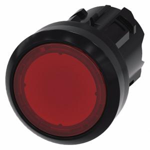 SIEMENS 3SU1001-0AB20-0AA0 Illuminated Push Button Operator, 22 mm Size, Momentary, Red, Plastic | CU2WAD 411H63