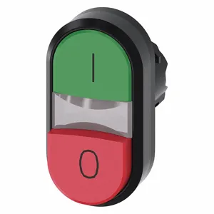 SIEMENS 3SU1001-3BB42-0AK0 Illuminated Multi-Head Operator, 2 Heads, Green/Red, Module Not Included, I/O | CU2TPX 411J54