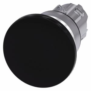 SIEMENS 3SU1050-1BD10-0AA0 Push Button Operator, 22 mm Size, Momentary, Black, 40 mm Mushroom Head | CU2WBE 411J43