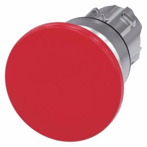 SIEMENS 3SU1050-1BD20-0AA0 Push Button Operator, 22 mm Size, Momentary, Red, 40 mm Mushroom Head | CU2WBY 411J44