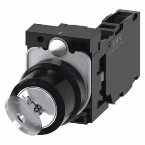 SIEMENS 3SU1100-4BF11-1FA0 Non-Illuminated Selector Switch, 22 mm Size, 2 Position, Maintained/Maintained, Plastic | CU2WTG 411K35