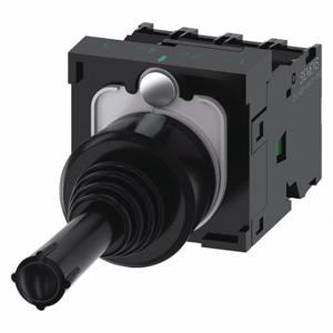 SIEMENS 3SU1100-7AF10-1QA0 Joystick Operator, Action Momentary, 4NO, 10A at 600V AC/1A at 600V DC, 4 Directions, 69K | CU2UQE 411K20