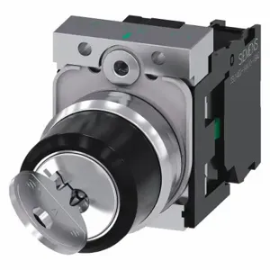 SIEMENS 3SU1150-4BF11-1BA0 Non-Illuminated Selector Switch, 22 mm Size, 2 Position, Maintained/Maintained, Metal | CU2WVQ 411J99