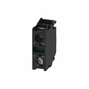 SIEMENS 3SU1400-1AA10-1BA0 Contact Block, 22 mm Size, Control Station, 1No, 10A, 500VAC/1A, 500VDC, 3Su1 Operators | CU2RKJ 411J33